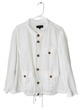 TALBOTS White Linen Jacket